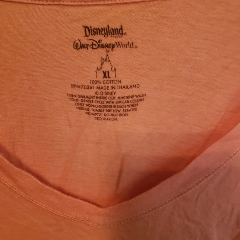 Walt Disney Parks Misses sz XL Mickey Mouse Shirt Beaded Graphic Tee Shirt - Picture 4 of 4